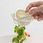 Kitchen Sink Drain Strainer, Anti-Clog Sink Filter Basket, Easy to Use—White