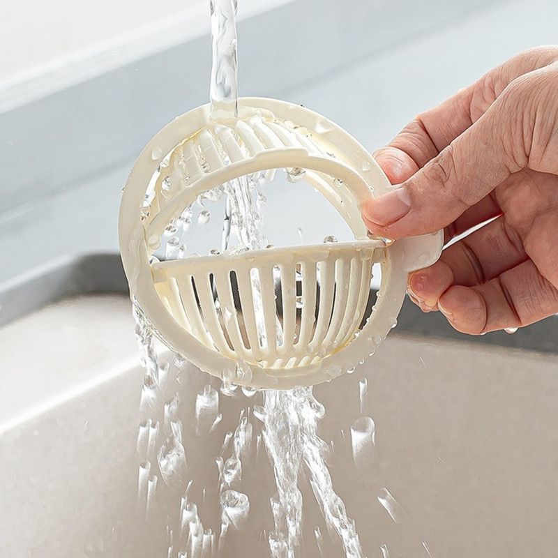 Kitchen Sink Drain Strainer, Anti-Clog Sink Filter Basket, Easy to Use—White