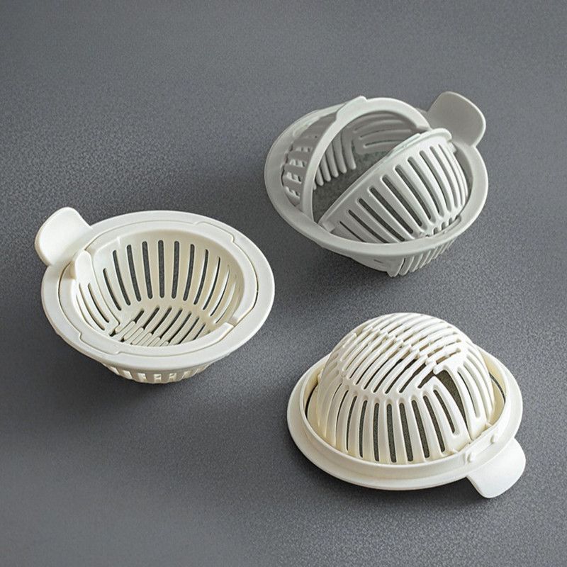 Kitchen Sink Drain Strainer, Anti-Clog Sink Filter Basket, Easy to Use—White