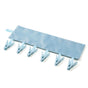 Portable Fabric Clothes Hanger with Clips, Foldable Travel Laundry Hanger—Blue