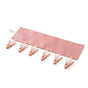 Portable Fabric Clothes Hanger with Clips, Foldable Travel Laundry Hanger—Pink