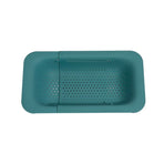 Expandable Sink Colander, Kitchen Drain Basket for Fruits, Vegetables, and Tableware—Green