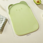 Bear Cutting Board, Double-Sided Cutting Board for Fruit & Kitchen—Large—Green