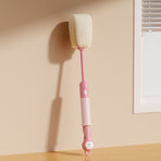 6-in-1 Long Handle Bottle Brush, Multifunctional Cleaner for Water Bottle, Baby Bottle & Straw Cup-Pink