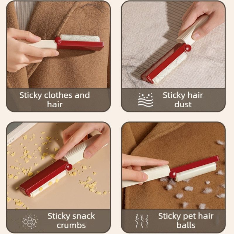 Portable Washable Lint Roller, Reusable Hair Remover for Travel & Clothes