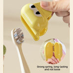 Cute Cat Toothbrush Clip, Portable Travel Toothbrush Head Protective Cover—2-Pack—Pink