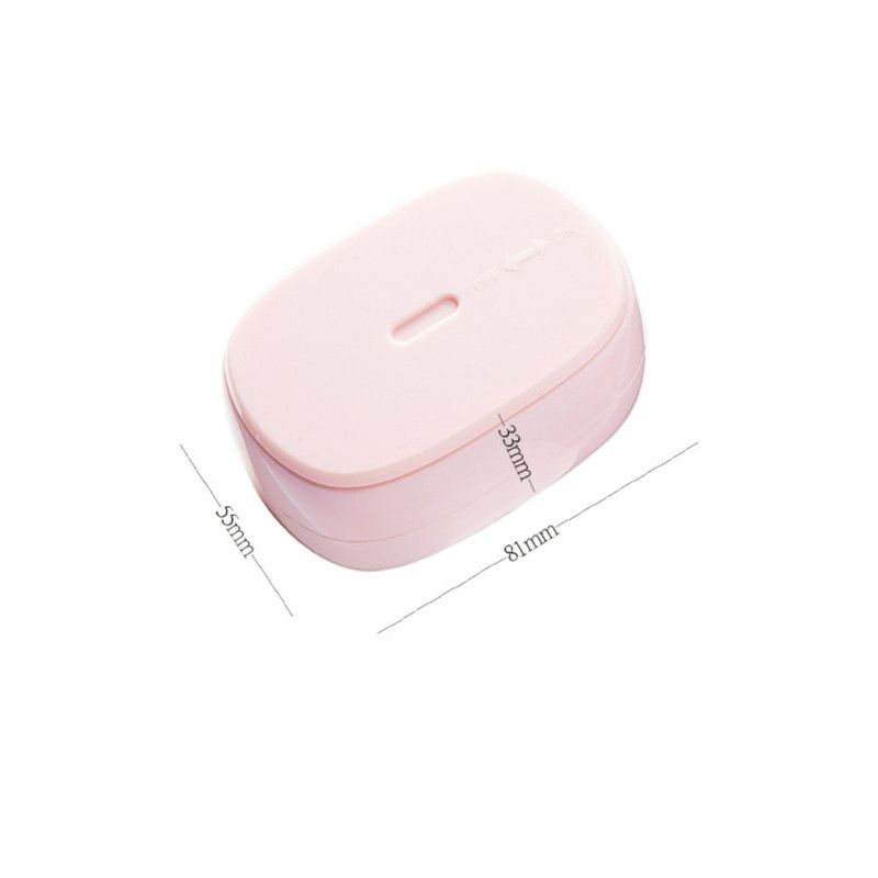 Portable Retractable Air Cushion Comb, Mini Travel Massage Hair Brush with Dust Cover—Pink