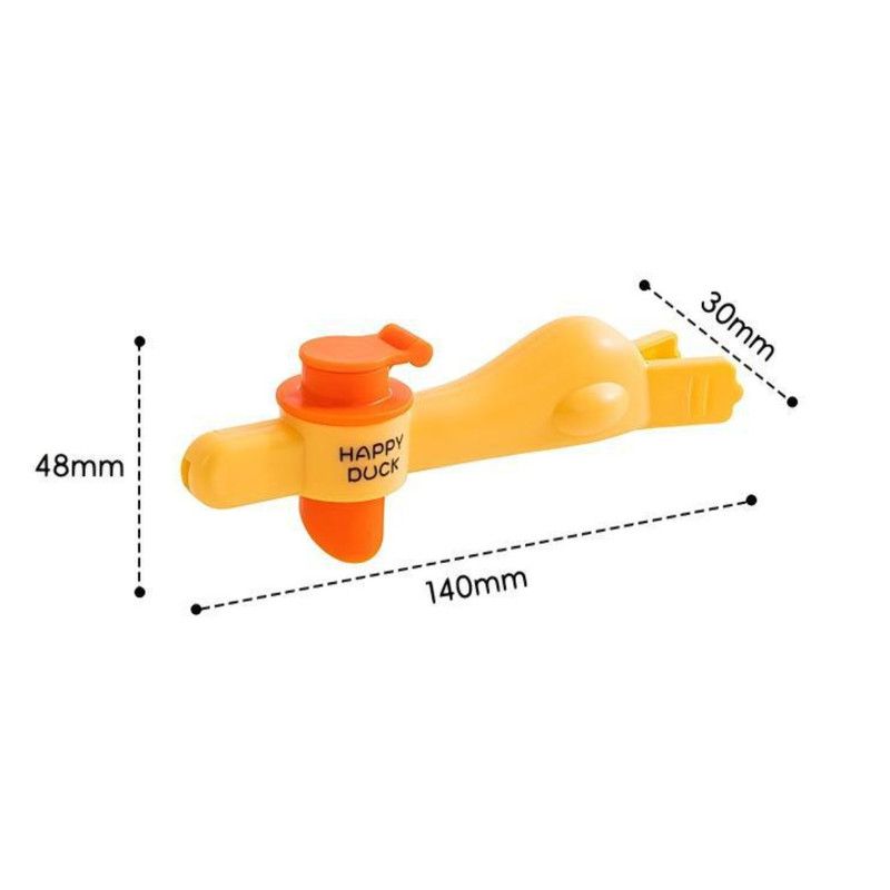 Diving Duck Sealing Clip With Spout, Kitchen Food Bag Moisture-Proof Sealer Clip—Yellow