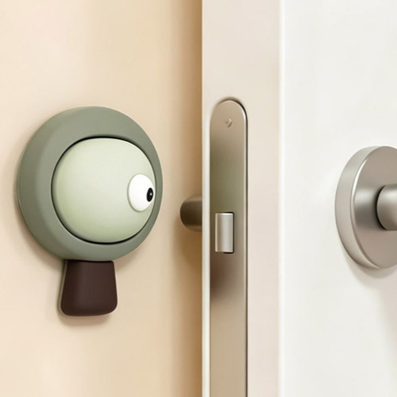 Forest Bumper Pad, Soft Rubber Door Handle Anti-Collision Sticker—Dark Green