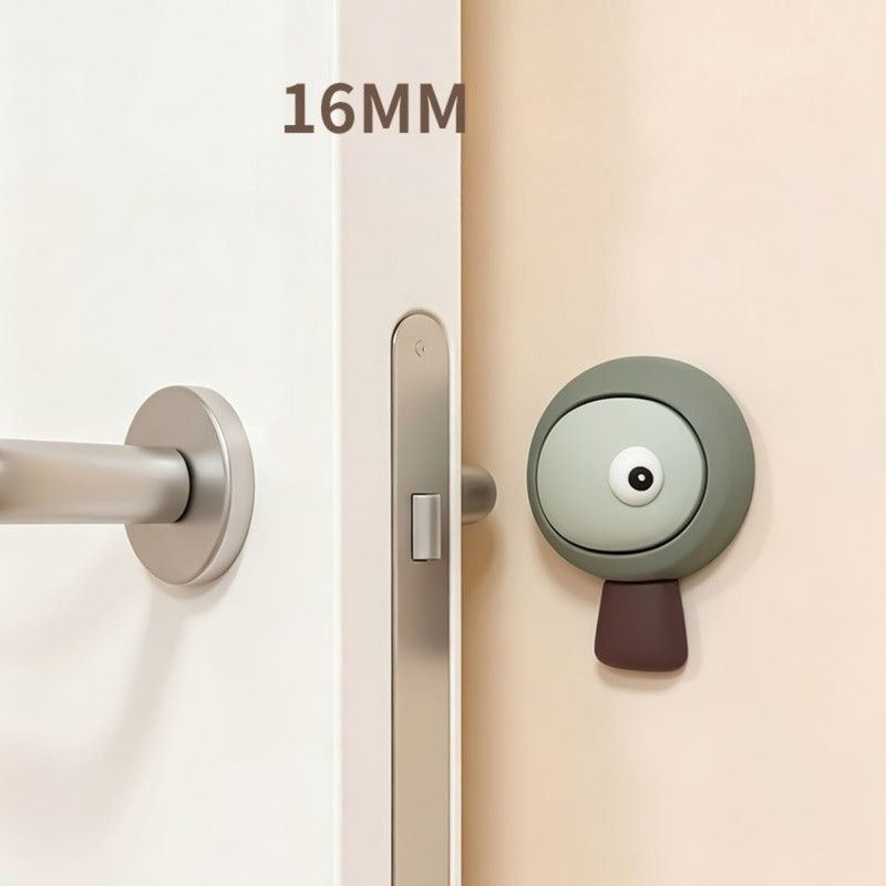 Forest Bumper Pad, Soft Rubber Door Handle Anti-Collision Sticker—Dark Green