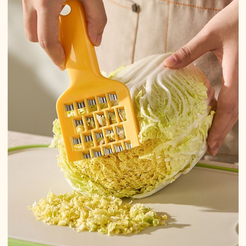 Cute Vegetable Grater, Multifunctional Shredder for Dumpling Filling—Yellow