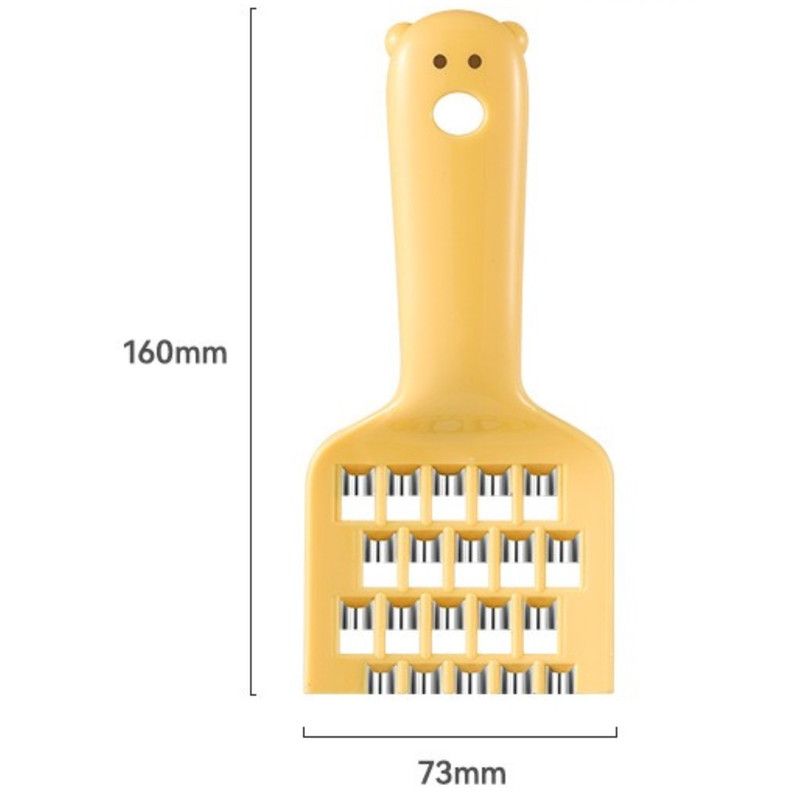 Cute Vegetable Grater, Multifunctional Shredder for Dumpling Filling—Yellow