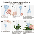 Automatic Plant Waterer, Adjustable Drip Irrigation Device for Potted Plants—Blue
