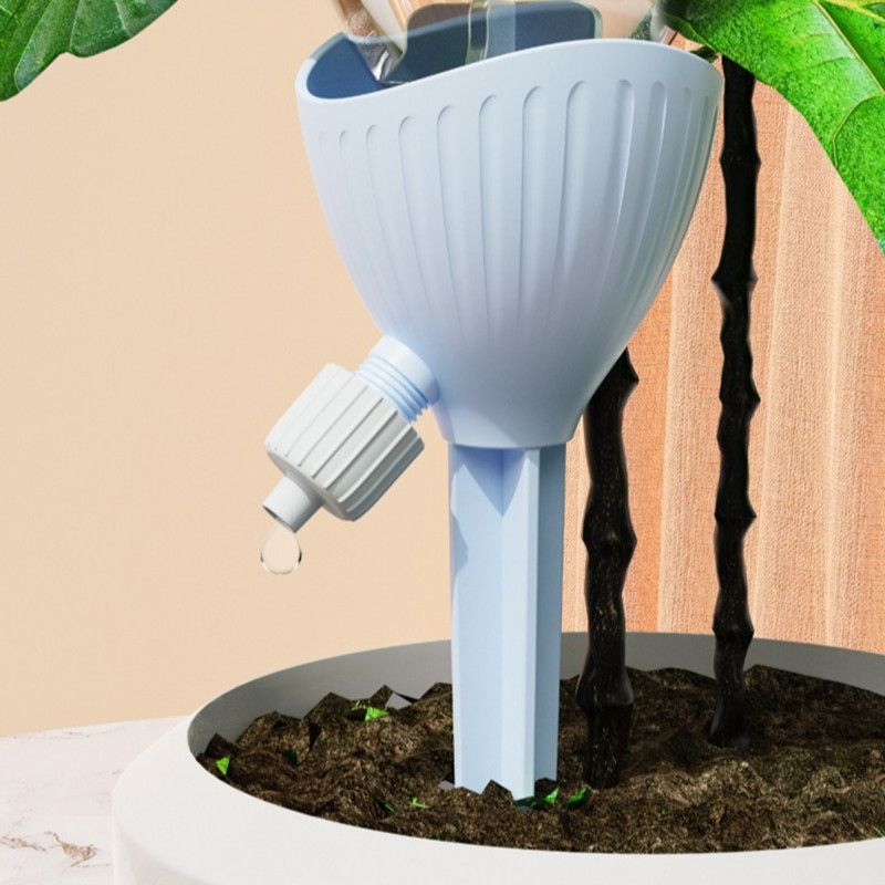 Automatic Plant Waterer, Adjustable Drip Irrigation Device for Potted Plants—White