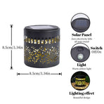 Solar-Powered Wrought Iron Sunflower-Patterned Openwork Projection Light, Courtyard and Garden Mood Light, Outdoor Waterproof Wrought Iron Garden Light, Lawn Night Light - 1-Pack