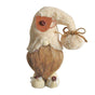 1pc Plush standing gnome doll — faceless old man figurine, festive tabletop ornament and gift.Standing coffee gnome with brown beard