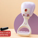 Portable Dog Poop Pickup Tool for Outdoor Walks-purple