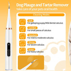 Ultrasonic Dog & Cat Dental Cleaner Kit – Electric Toothbrush for Tartar & Plaque Removal-blue