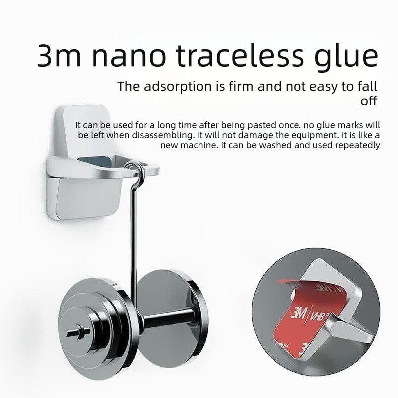 2‑Pack Two‑Level Adjustable Foldable Laptop Stand Invisible Portable Notebook Cooling Feet Nano Sticker for Office Travel-Silver