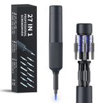27 in 1 Precision Screwdriver Kit Aluminium Alloy Handle Double Head Bits Mini Repair Tool Set for Phone Watch Camera Electronics