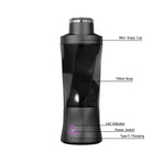 Large Capacity Portable Electric Blender USB Rechargeable Travel Protein Shaker Bottle-Black