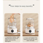 Portable Mini Underwear Socks Washing Machine, Rechargeable Travel Small Personal Laundry Washer