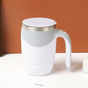 Automatic Magnetic Stirring Cup, Electric Coffee Mug with USB Charging, Self-Stirring Mixer for Milk and Beverages-white