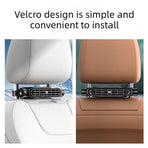 Powerful Car Seat Fan with Built-in Battery, Cordless & Plug-in Dual-Use-black