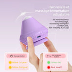 Electric Suction Cup Massage Ball – Deep Tissue Vibrating Massager with Heat Therapy (Purple)