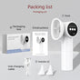 Electric Ear Wax Removal Irrigator Rechargeable Ear Cleaning Water Flush Device with Replaceable Nozzles