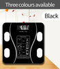 USB Rechargeable Smart Body Fat Scale Digital Bathroom Weight Scale Body Composition Analyzer with Smartphone App Sync-Black