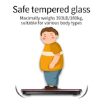 USB Rechargeable Smart Body Fat Scale Digital Bathroom Weight Scale Body Composition Analyzer with Smartphone App Sync-Black
