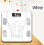 USB Rechargeable Smart Body Fat Scale Digital Bathroom Weight Scale Body Composition Analyzer with Smartphone App Sync-White
