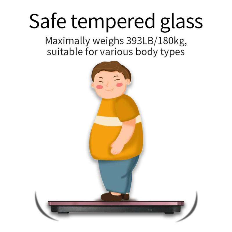 USB Rechargeable Smart Body Fat Scale Digital Bathroom Weight Scale Body Composition Analyzer with Smartphone App Sync-White