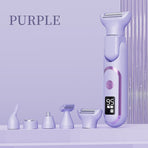 Digital Display Type-C Multi-Functional Electric Hair Remover for Women – Purple