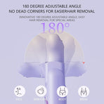 Digital Display Type-C Multi-Functional Electric Hair Remover for Women – Purple