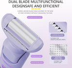 Digital Display Type-C Multi-Functional Electric Hair Remover for Women – Purple
