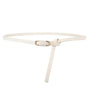Knotted Thin Leather Belt for Women, Adjustable Slim Waist Strap for Dresses Long Blouses-beige
