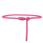 Knotted Thin Leather Belt for Women, Adjustable Slim Waist Strap for Dresses Long Blouses-rose