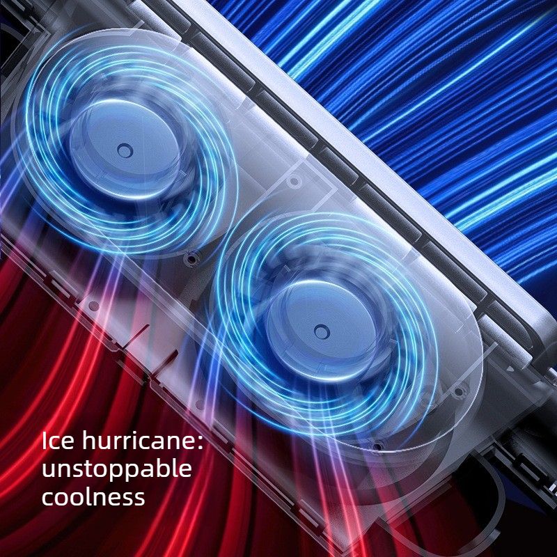 Car Seat Fan with 3000mAh Built-in Battery, Cordless & Plug-in Dual-Use-white