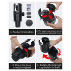 Large Size Car Cup Holder Expander Adjustable Wide Mouth Vehicle Drink Bottle Holder Multifunctional Car Storage Organizer