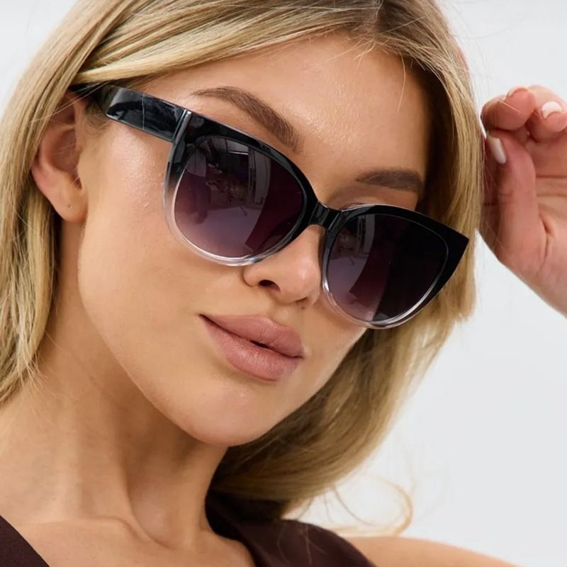 Cat-Eye Gradient Frame Sunglasses, Fashion Sunglasses