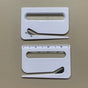 Portable Letter Opener Card Size Envelope Slitter with Ruler Lightweight Mail Opening Cutter for Office Home-White