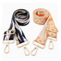 Two-piece set of jacquard webbing suitable for handbag straps, shoulder bag straps, and camera straps-Orange and blue