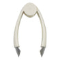Stem Remover Tool for Strawberry, V Shape Fruit Huller Clip, Portable Berry Leaf Corer Picker for Kitchen-Cream