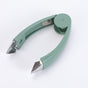 Stem Remover Tool for Strawberry, V Shape Fruit Huller Clip, Portable Berry Leaf Corer Picker for Kitchen-Green