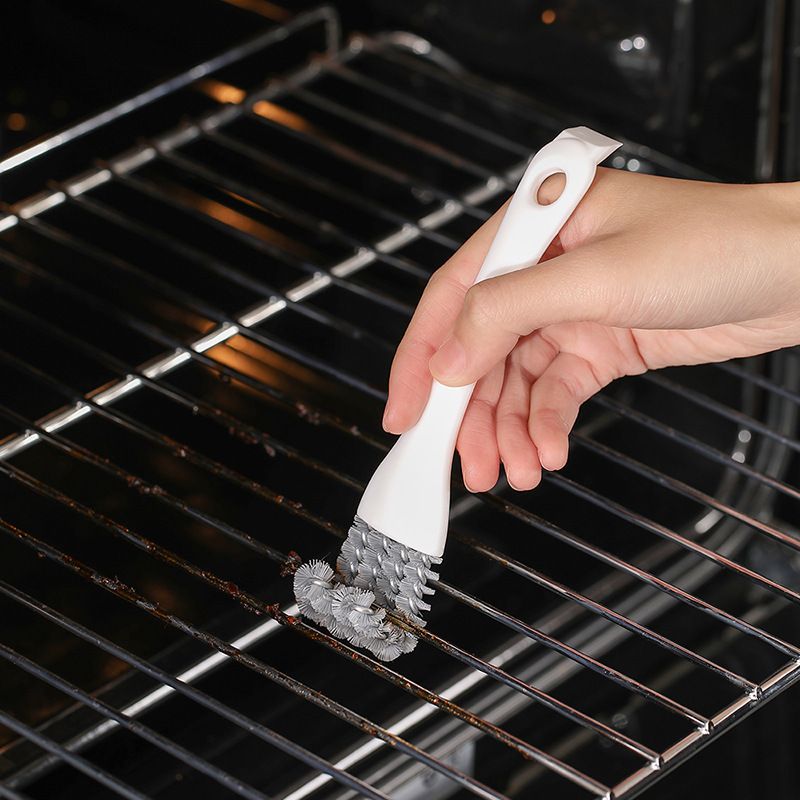 Long Handle BBQ Grill Cleaning Brush Stiff Bristle Barbecue Grid Cleaner Scraper Tool for Outdoor Grill