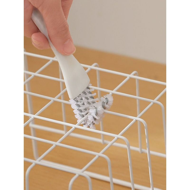 Long Handle BBQ Grill Cleaning Brush Stiff Bristle Barbecue Grid Cleaner Scraper Tool for Outdoor Grill