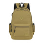 Casual School Backpack with USB Charging Port, Water Resistant Daypack for Uni Students & Daily Commute-khaki