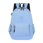 Casual School Backpack with USB Charging Port, Water Resistant Daypack for Uni Students & Daily Commute-blue